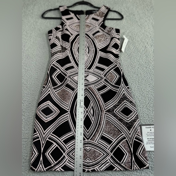 SPEECHLESS Womens Black/Pink Sleeveless Short Cocktail Body Con Dress 1 NWT - Picture 5 of 14